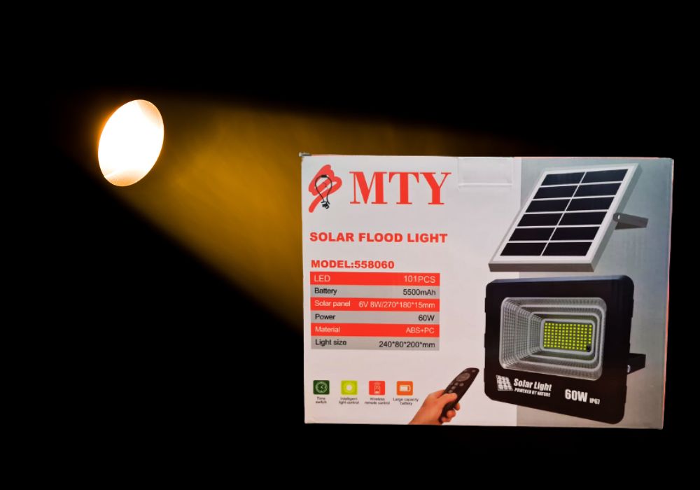 60W MTY Outdoor Solar Flood Light: Illuminate Smarter, Shine Longer