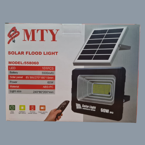 60W MTY Outdoor Solar Flood Light