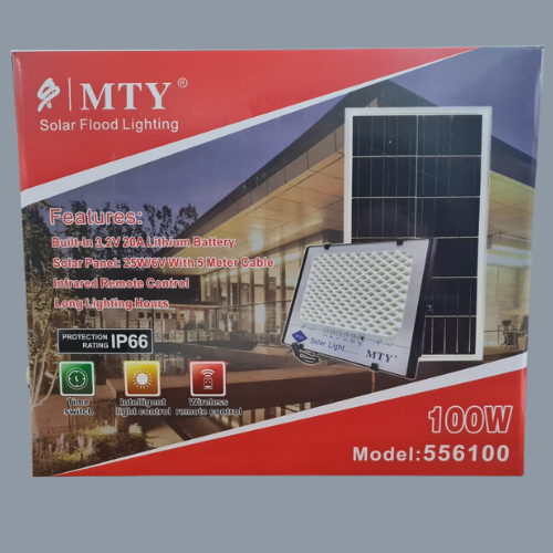 100W MTY Outdoor Solar Flood Light