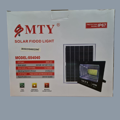 40W MTY Outdoor Solar Flood Light