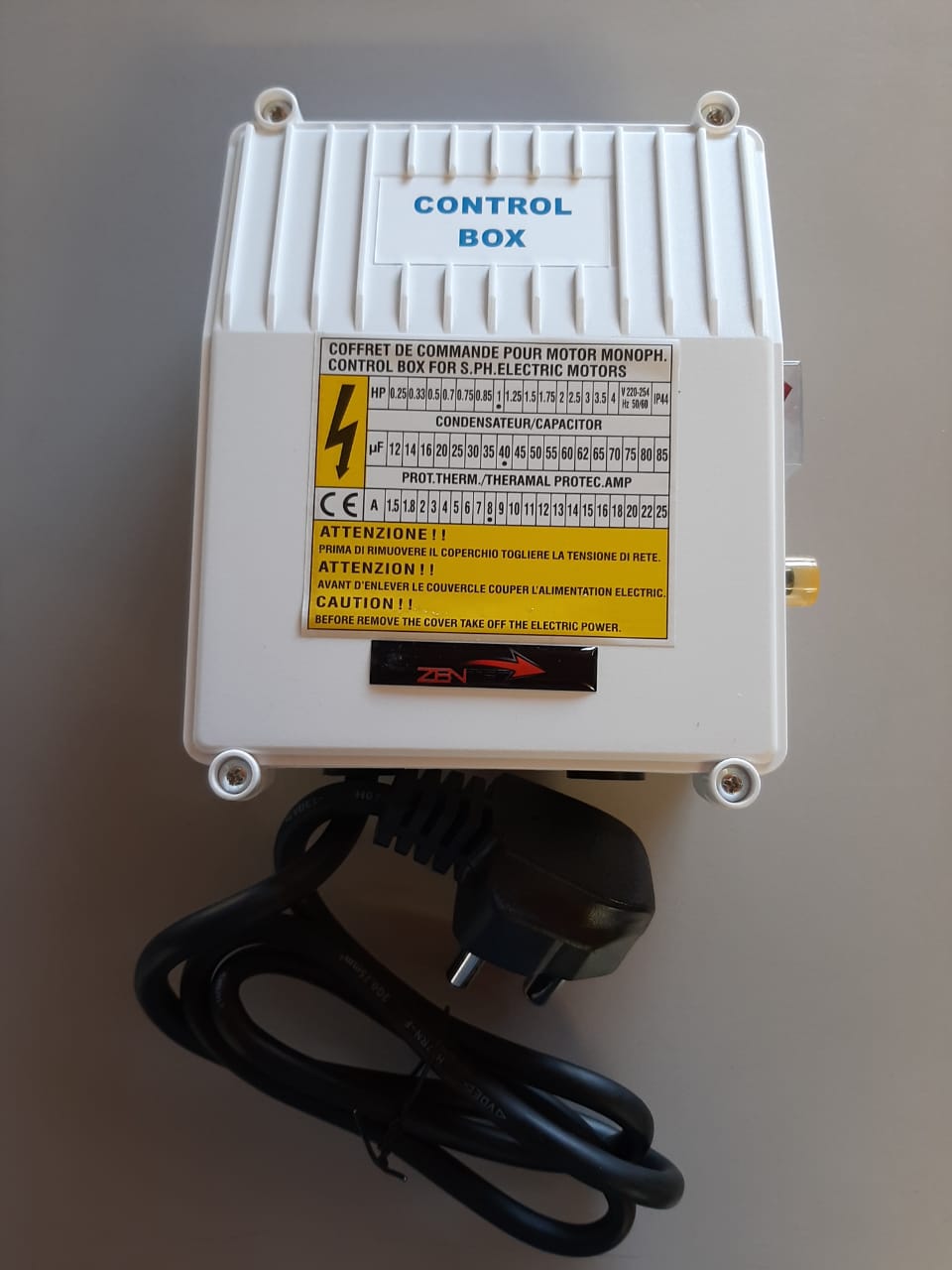 ZENTEC CONTROL BOX  2.2kW 230V